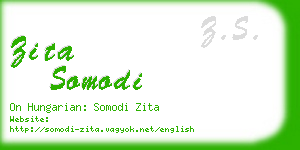 zita somodi business card